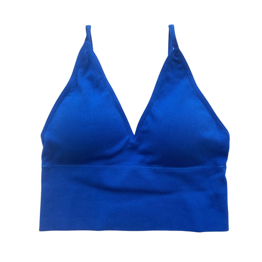 Royal Blue Seamless Longline Bralette