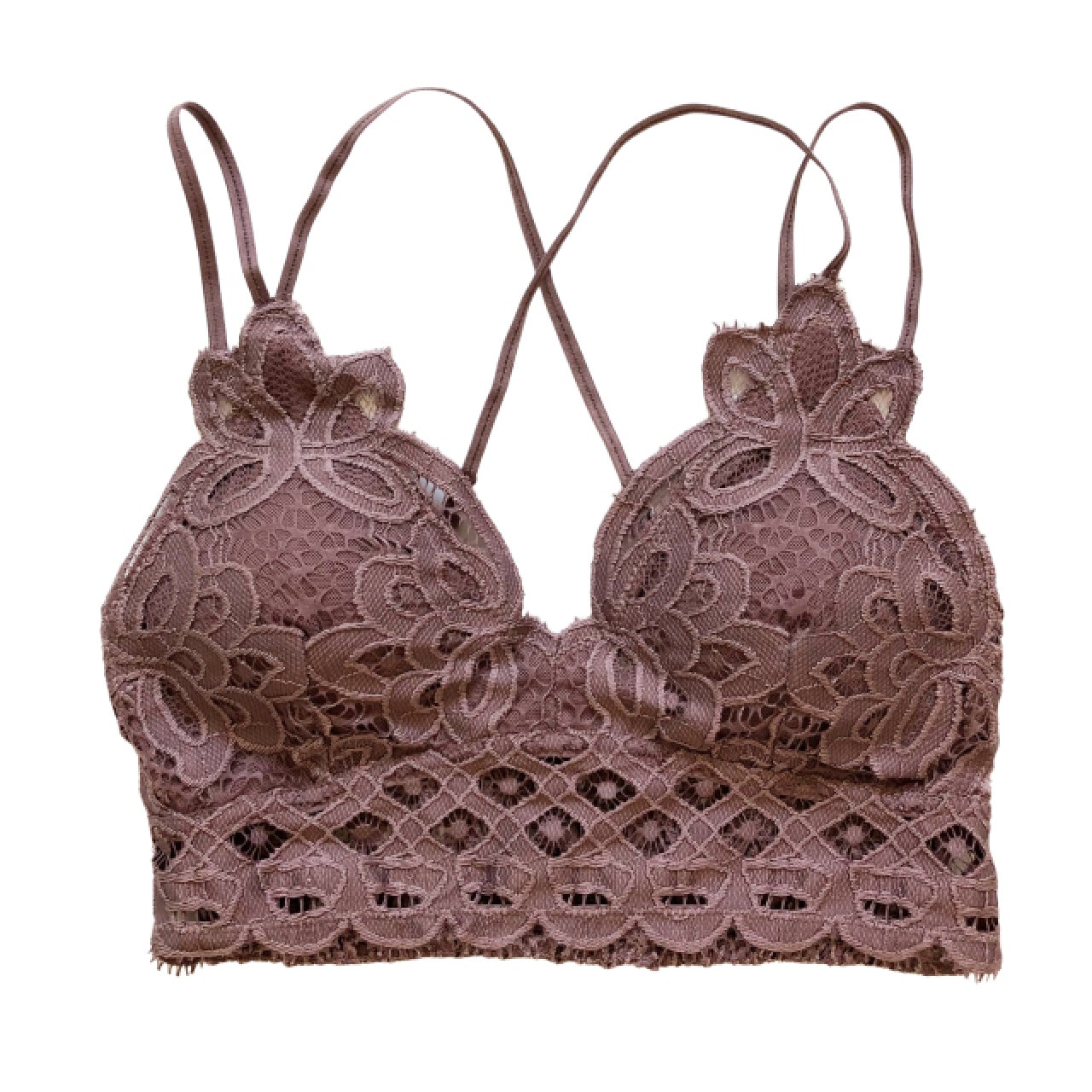 Dusty Purple Crochet Bralette - 1215 Clothing