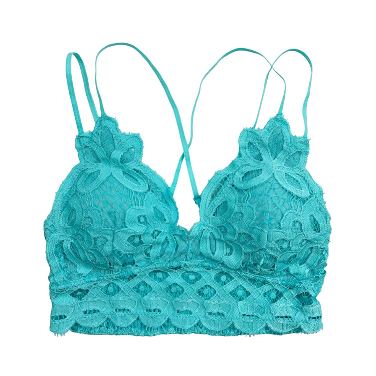 Aqua Blue Crochet Bralette | Crochet Bralette | Lani + Kei