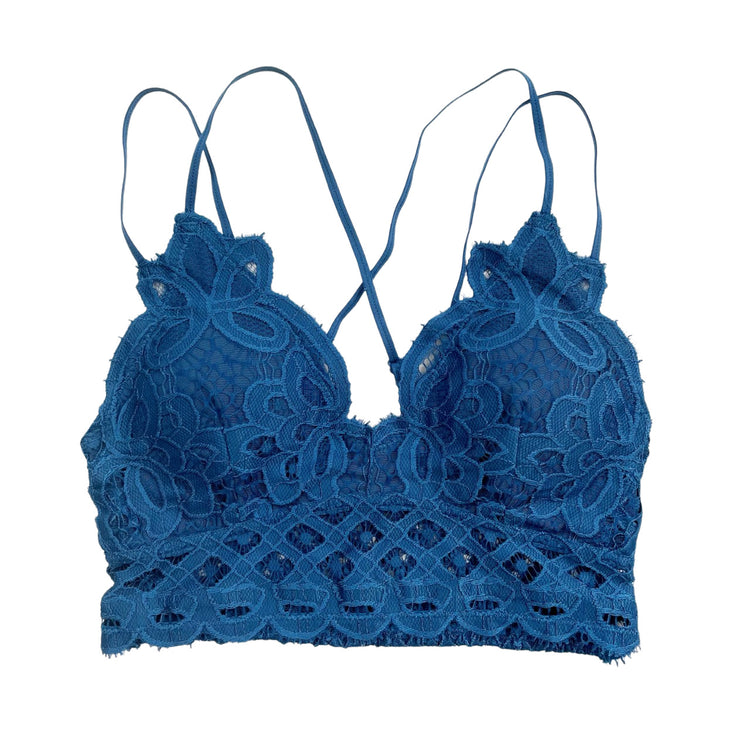 Dark Blue Crochet Bralette
