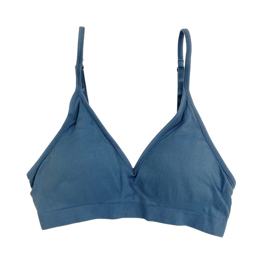 Denim Blue Triangle Padded Bralette