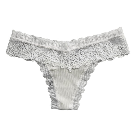White Ribbed Panty