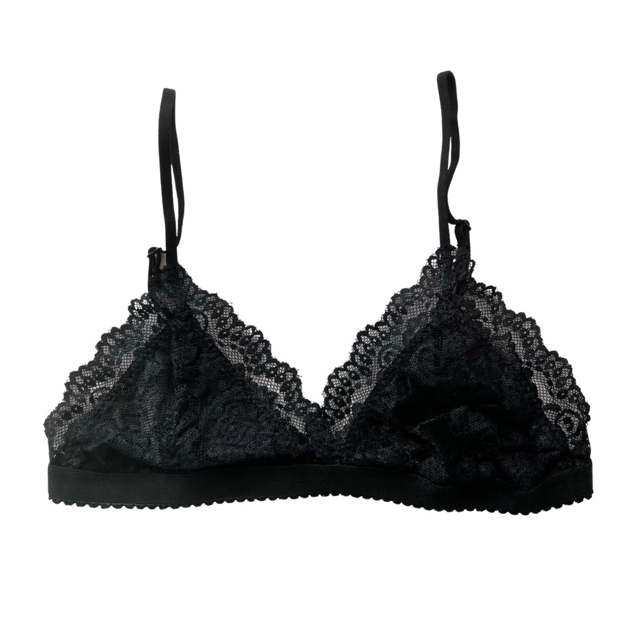 Black Lace Triangle Bralette | Lani + Kei