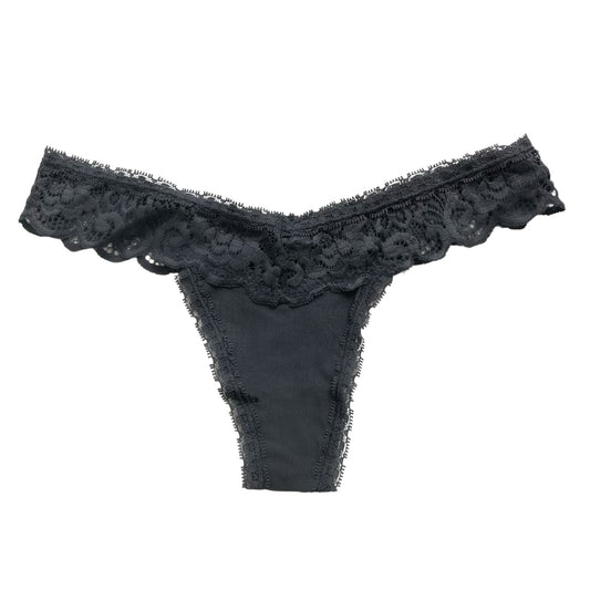 Charcoal Crochet Panty